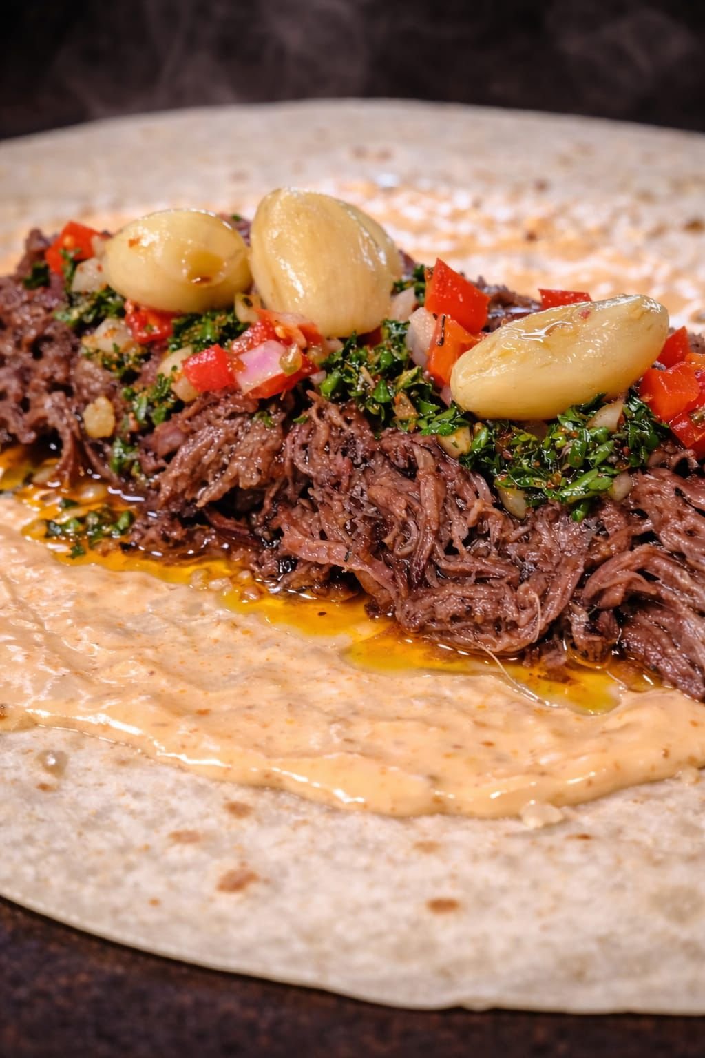 Smoked Pulled Beef Wrap